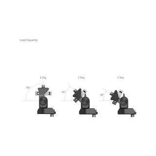 SmallRig Swivel and Tilt Adjustable Monitor Support with 1/4" -20 Screws 2904B