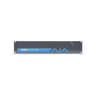 AJA KUMO 3232-12G KUMO 32x32 Compact 12G-SDI Router, with 1 Power Supply
