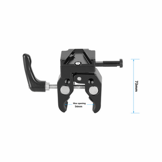 CAMVATE Universal Super Crab Clamp with Strengthened Screw Knob and V-Mount Battery Lock