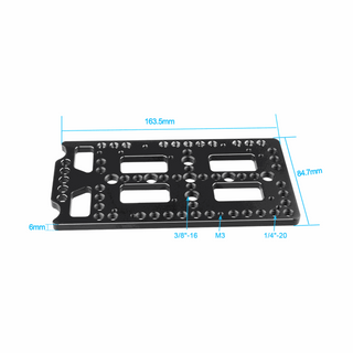 Camvate V-Lock Mounting Plate Power Supply Splitter with Super Clamp Crab Pliers Clip