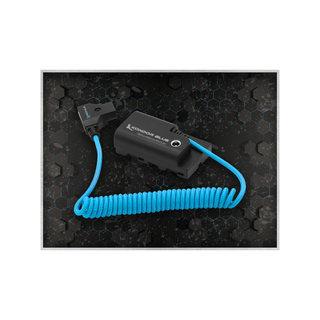 Kondor Blue D-Tap Power Cable to Sony L-Series Dummy Battery Blue