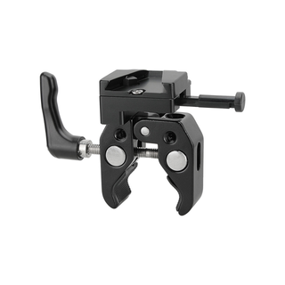 CAMVATE Universal Super Crab Clamp with Strengthened Screw Knob and V-Mount Battery Lock