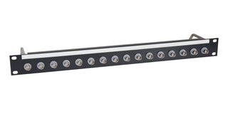 Canford BNC Termination Panel High density 1U, 1x16, 12G 4K, black