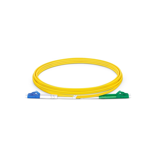 Fiber Patch Cable - LC APC to LC UPC Single Mode Duplex - 2m
