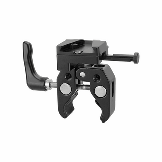 CAMVATE Universal Super Crab Clamp with Strengthened Screw Knob and V-Mount Battery Lock