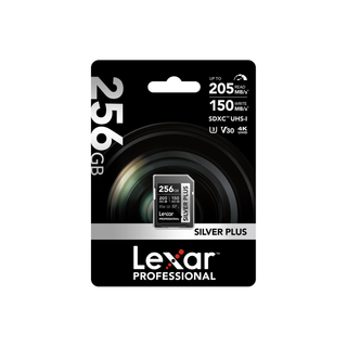 Lexar 256GB Professional SILVER PLUS UHS-I SDXC Memory Card