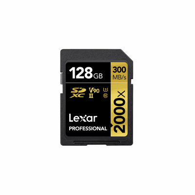 Lexar 128GB Professional 2000x UHS-II SDXC Memory Card