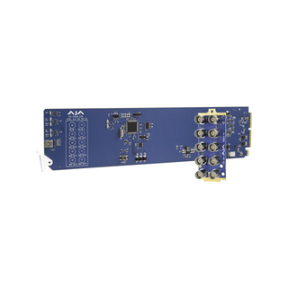 AJA OG-12GDA-2x4 Dual 1x4 12G-SDI Distribution Amplifier, Dual Input Channels with 4x 12G-SDI Outputs, DashBoard Support