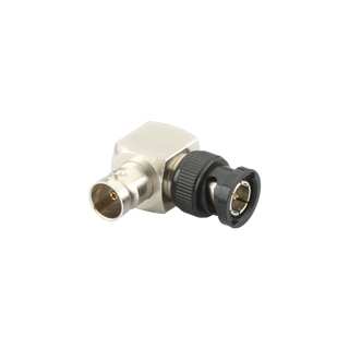 Pearstone ABNC-B1R-12G BNC Male to BNC Female Right-Angle Adapter