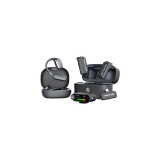 Hollyland LARK MAX 2 Ultimate Combo 2-Person Wireless Microphone System for Cameras and Mobile Devices (Space Gray, 2.4 GHz)