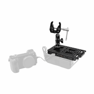 Camvate V-Lock Mounting Plate Power Supply Splitter with Super Clamp Crab Pliers Clip