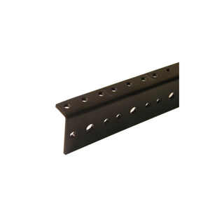 8U Rack Strip Tapped to 10/32 UNF - Black - Single