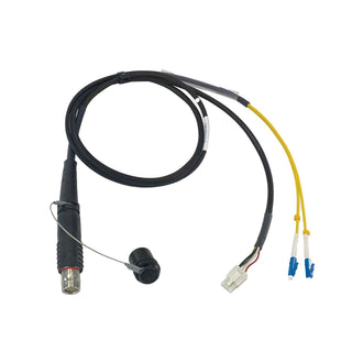 SMPTE311 Lemo 3K.93C FUW with LC fiber and electrical plug terminated 2m tails