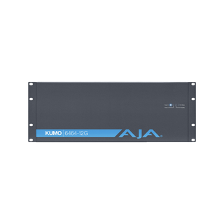 AJA KUMO 6464-12G KUMO 64x64 Compact 12G-SDI Router, with 1 Power Supply