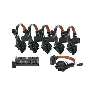Hollyland Solidcom C1 Pro-6S Full-Duplex ENC Wireless Intercom System with 6 Headsets (1.9 GHz)