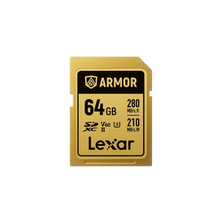 Lexar SD ARMOR Gold 64GB - V60 SD Card