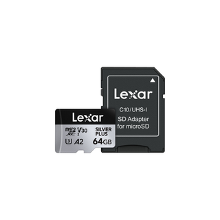 Lexar MicroSD Silver PLUS 64GB UHS I C10, U3