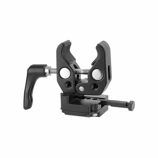 CAMVATE Universal Super Crab Clamp with Strengthened Screw Knob and V-Mount Battery Lock