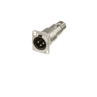 Neutrik XLR male-female feedthrough adapter for panel mount