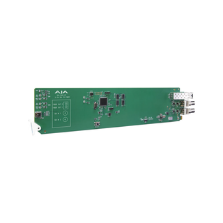 AJA OG-FiDO-2T-MM 2-Channel 3G-SDI to Multi-Mode LC Fiber Transmitter, DashBoard Support