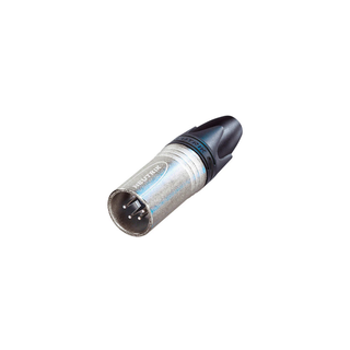 Neutrik NC4MXX 4-Pole Male Cable Connector with Nickel Housing and Silver Contacts