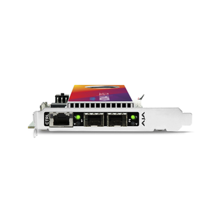 AJA KONA IP25 SMPTE ST 2110 Uncompressed IP I/O with 25 GigE Tx and Rx