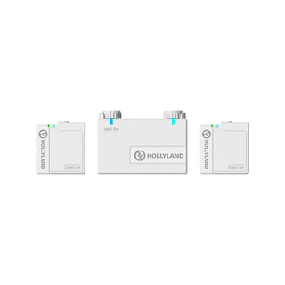 Hollyland LARK 150 2-Person Compact Digital Wireless Microphone System (2.4 GHz, White)