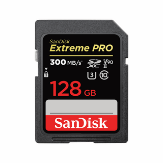 Sandisk Extreme PRO 128GB SDXC Memory Card 300MB/S, UHS-II, CLASS 10, U3, V90