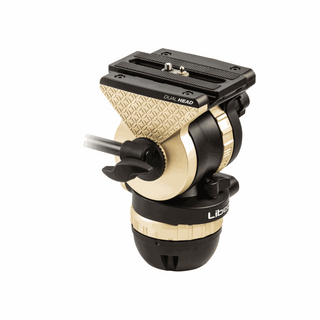 Libec 75mm ball and flat base video head with a pan handle, payload 4kg