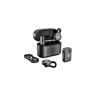 Hollyland LARK M2S Combo 2-Person Wireless Microphone System for Cameras and Mobile Devices (Space Gray, 2.4 GHz)