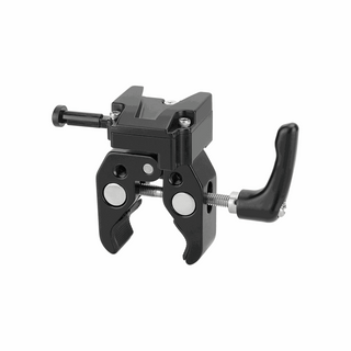CAMVATE Universal Super Crab Clamp with Strengthened Screw Knob and V-Mount Battery Lock
