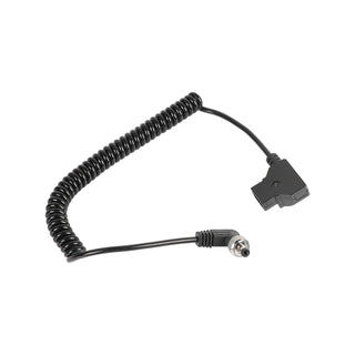 CAMVATE Coiled D-Tap to Locking DC 2.5mm Right-Angle Cable