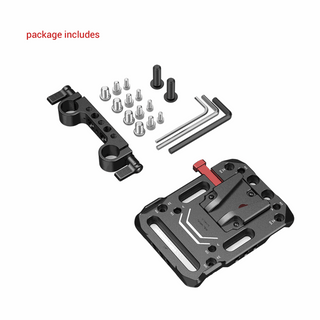 SmallRig V-Lock Battery Plate with 15mm LWS Rod Clamp