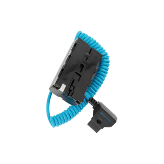 Kondor Blue D-Tap Power Cable to Sony L-Series Dummy Battery Blue
