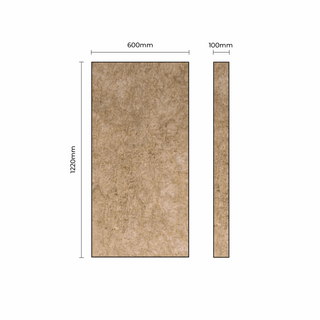 Rockwool Board 60kg/m, 100x600x1200mm