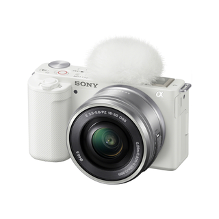Sony Alpha ZV-E10 Mirrorless Camera with 16-50mm Lens (White)