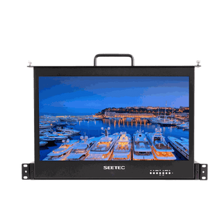 FeelWorld SEETEC 17.3" Pullout HDMI/SDI Rackmount Monitor (1 RU)