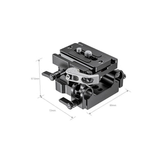 SmallRig Universal Bottom Mount Plate with 15mm Rod Support System 2092B