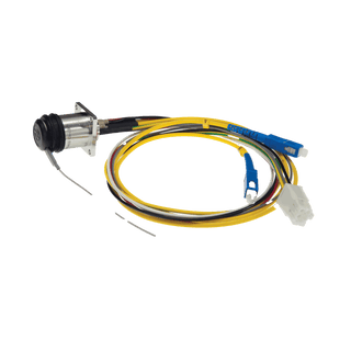 SMPTE311 Lemo 3K93C EDW with SC fiber and 6 way electrical plug terminated tail 250mm