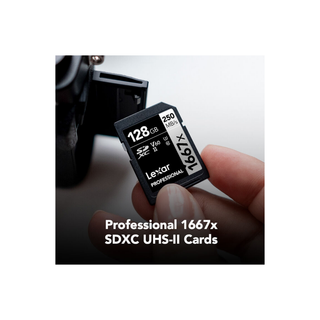 Lexar 128GB Professional 1667x UHS-II SDXC Memory Card