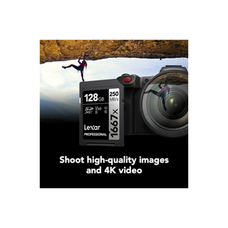 Lexar 128GB Professional 1667x UHS-II SDXC Memory Card