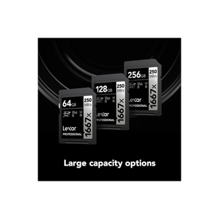 Lexar 128GB Professional 1667x UHS-II SDXC Memory Card