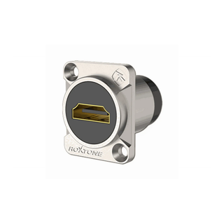 Roxtone HDMI Through Socket Nickel Plated Shell VER 1.4