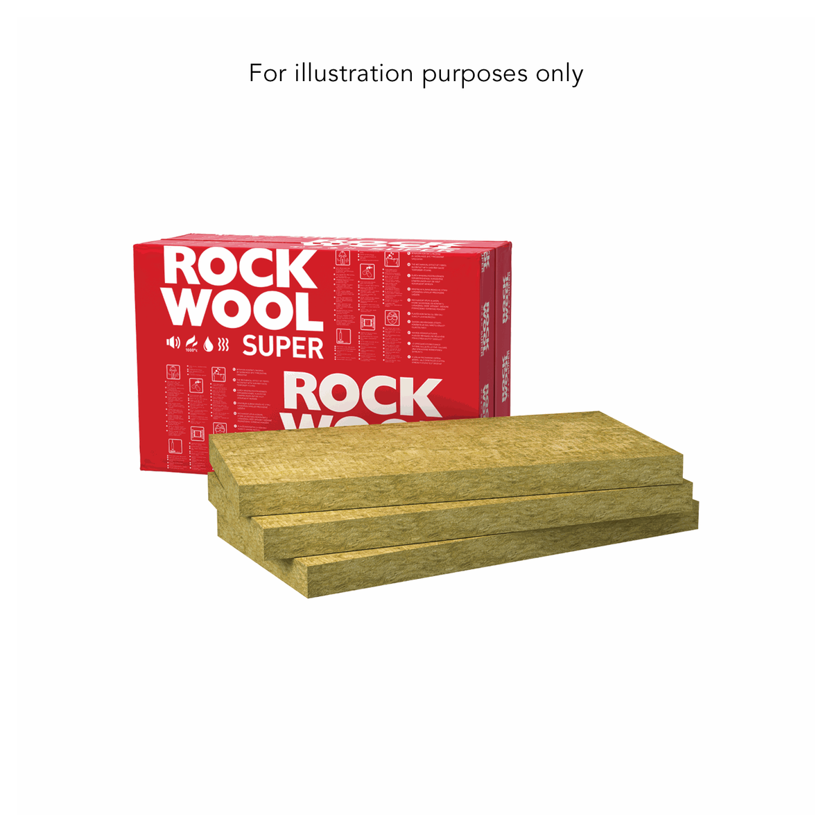 ROCKWOOL60/50 - Rockwool Board, 60kg/m³, 50x600x1200mm