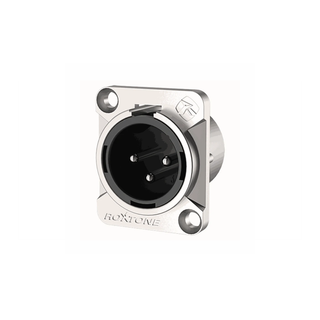 Roxtone Leader Series 3P XLR Male Chassis Nickel Plated