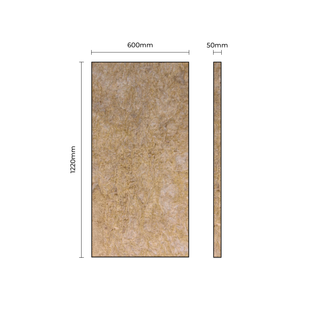 ROCKWOOL60/50 - Rockwool Board, 60kg/m³, 50x600x1200mm
