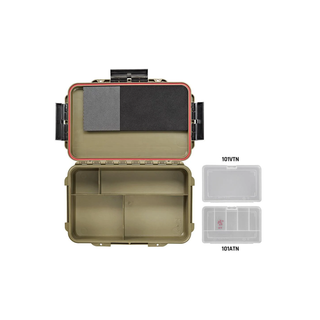 Stage Plus PRO CAPTURE004 Sahara Waterproof Organiser Box, 4 Fixed Compartments, 1x 101/ATN, 1x 101/VTN