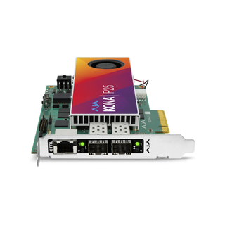 AJA KONA IP25 SMPTE ST 2110 Uncompressed IP I/O with 25 GigE Tx and Rx