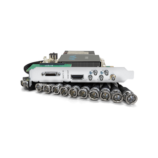 AJA  12G-SDI I/O, 10-bit PCIe Card, HDMI 2.0 Output w/ HFR Support (PCIe power with no cable)
