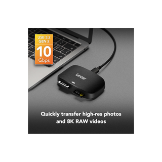 Lexar Professional CFexpress Type B/SD USB 3.2 Gen 2 Card Reader
